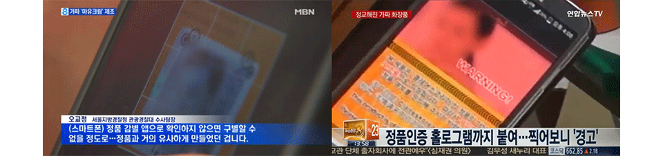 실제 단속 적발 뉴스 보도 사례